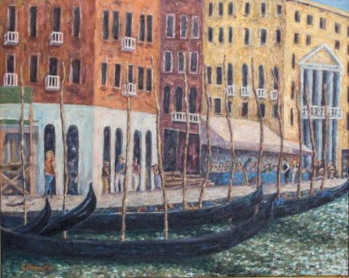 Venice Canal,2016,oil,24x30